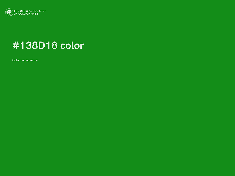#138D18 color image