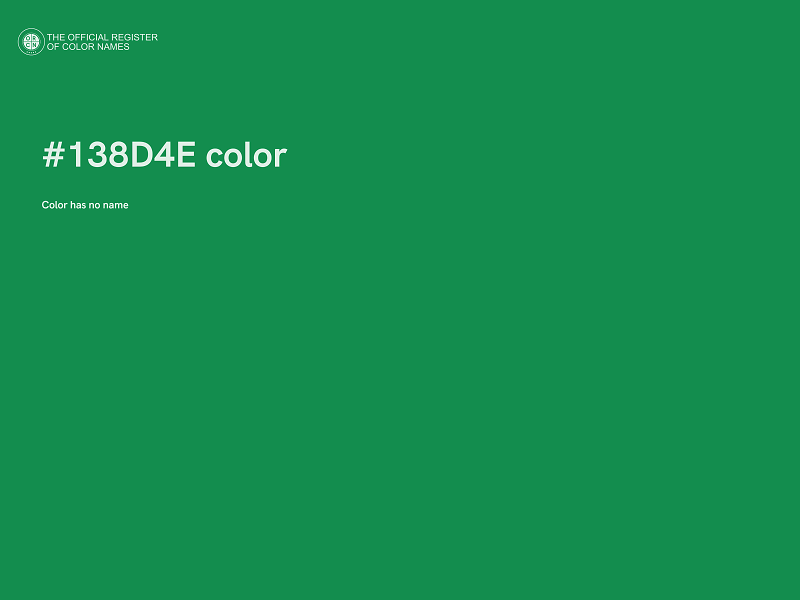 #138D4E color image