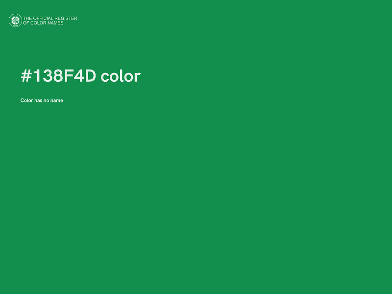 #138F4D color image