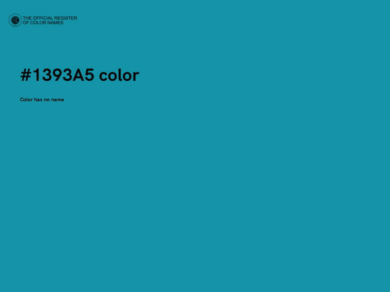 #1393A5 color image