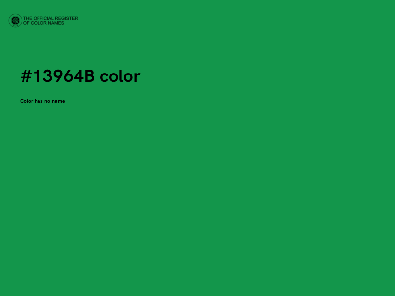#13964B color image