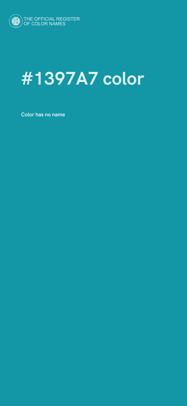#1397A7 color image