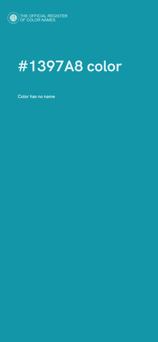 #1397A8 color image