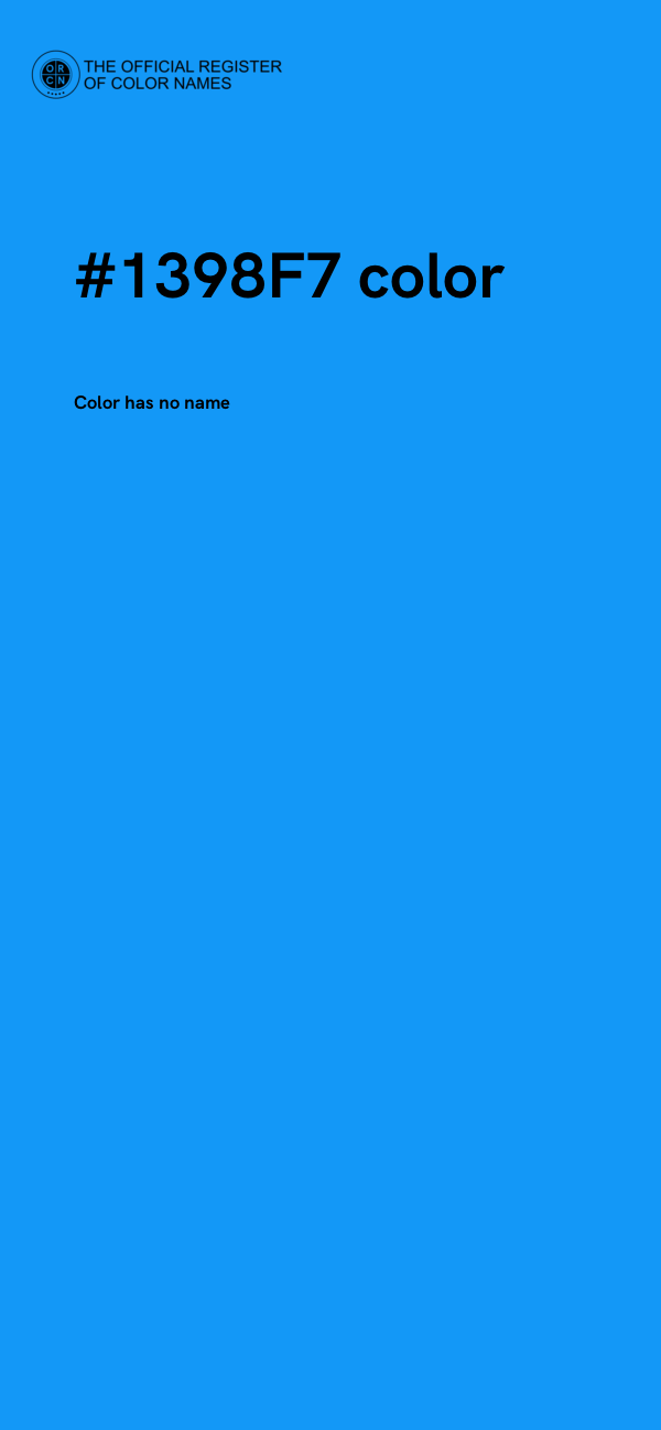 #1398F7 color image