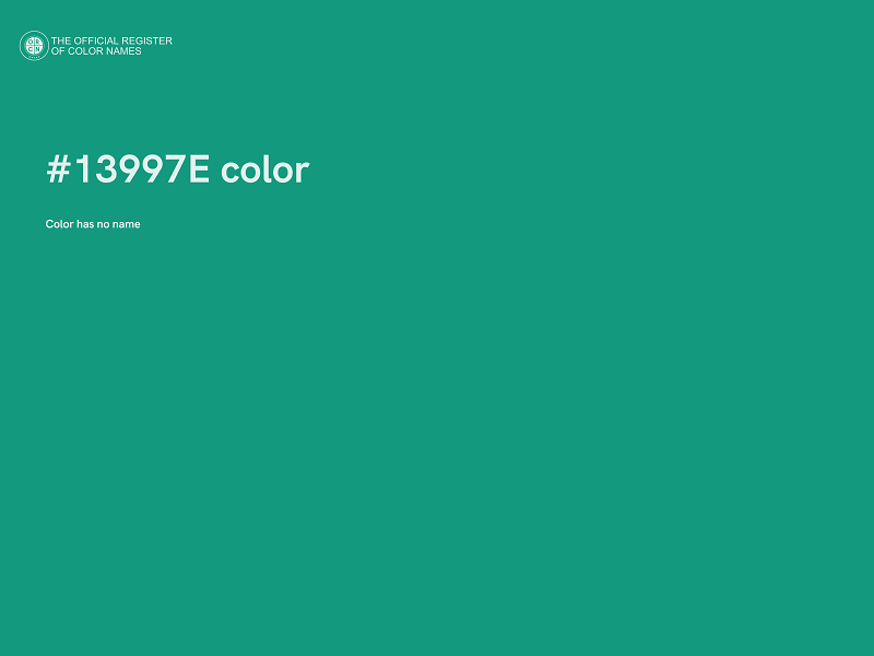 #13997E color image