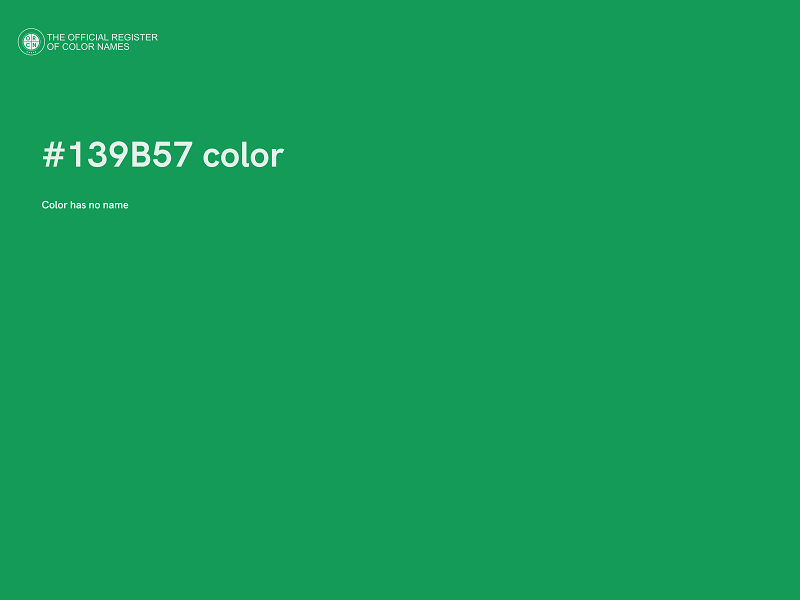 #139B57 color image