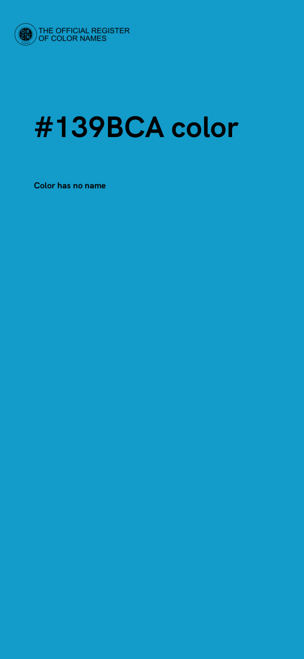 #139BCA color image