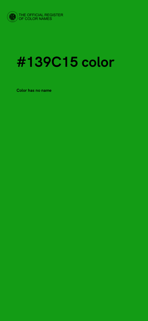#139C15 color image