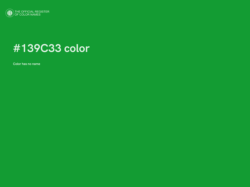 #139C33 color image
