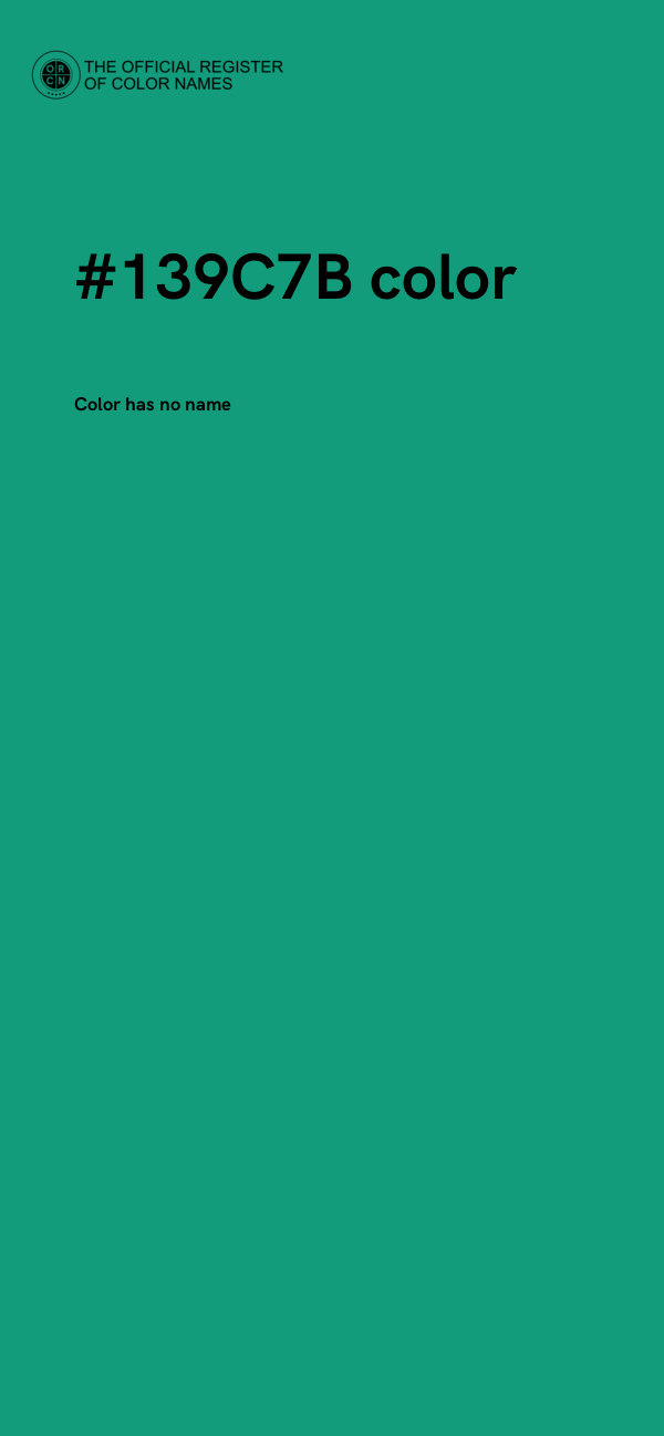 #139C7B color image