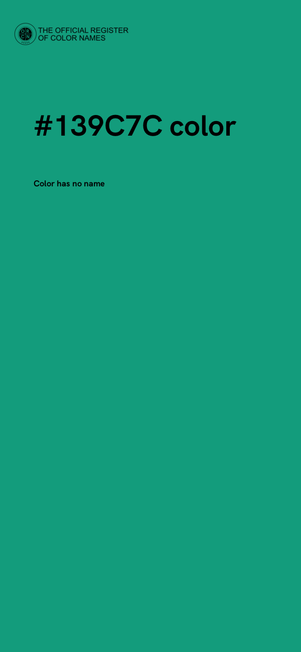 #139C7C color image