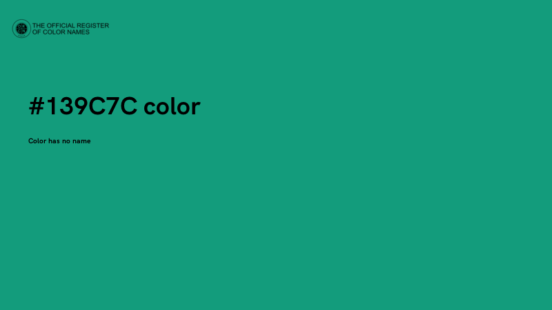 #139C7C color image