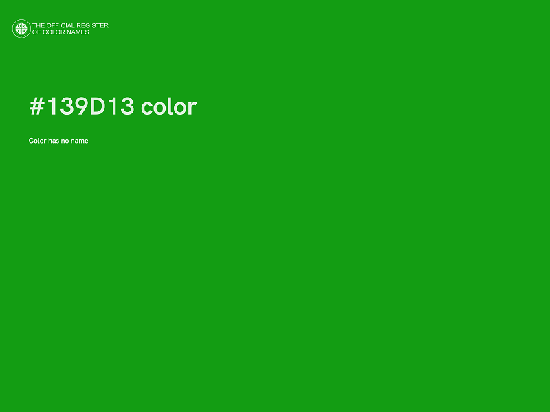 #139D13 color image