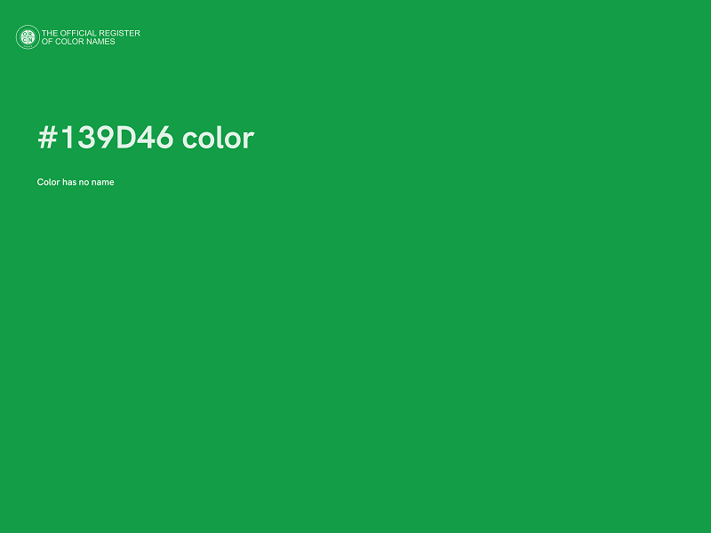 #139D46 color image
