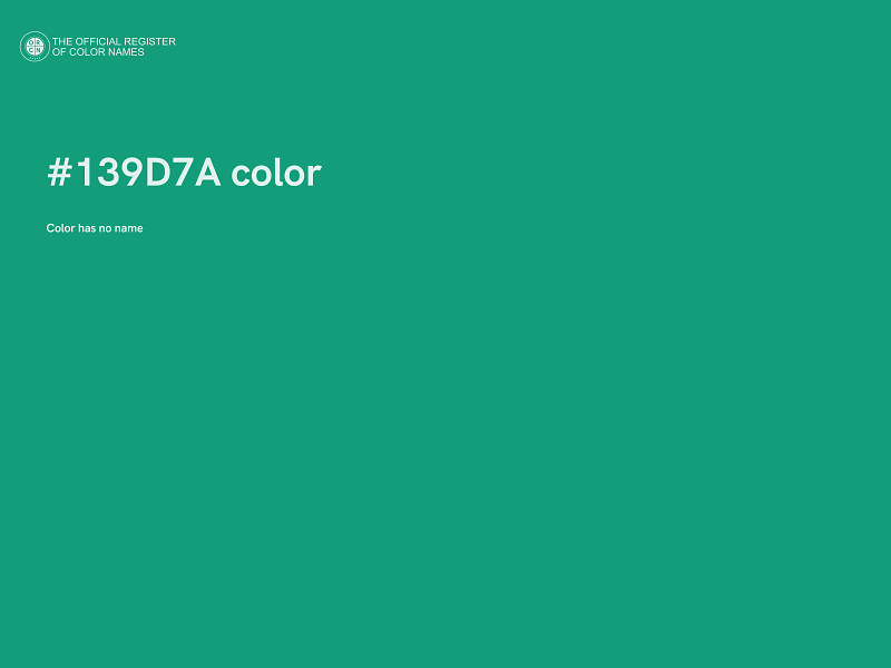 #139D7A color image