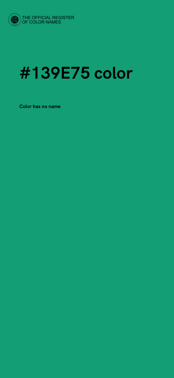 #139E75 color image