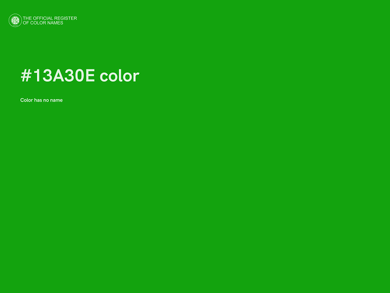 #13A30E color image