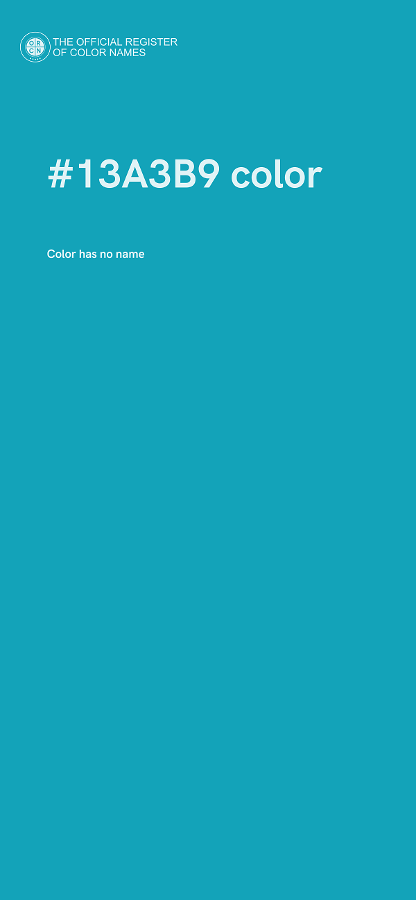 #13A3B9 color image