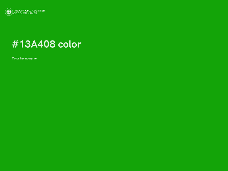 #13A408 color image