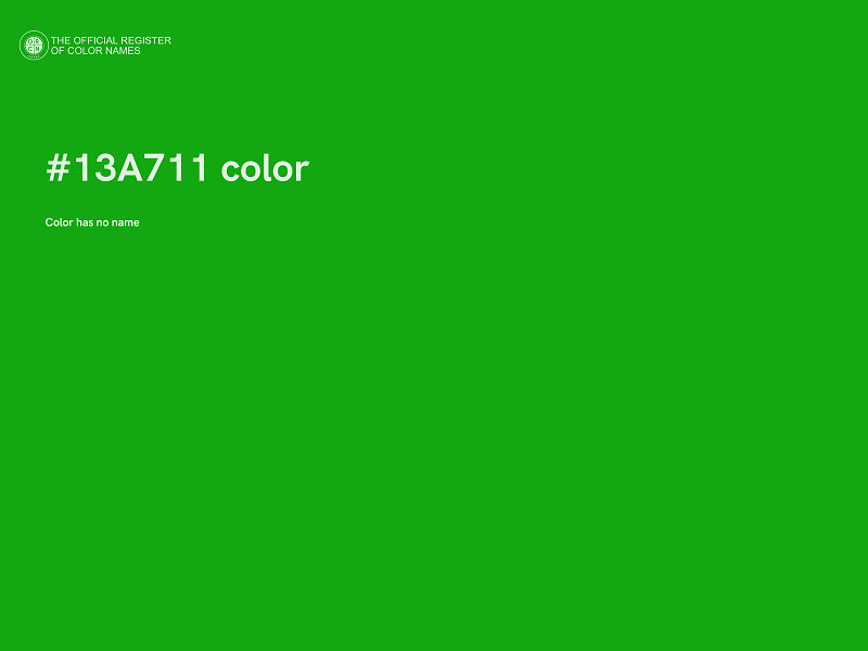 #13A711 color image