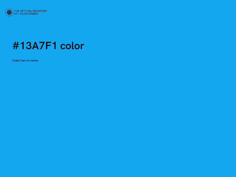 #13A7F1 color image