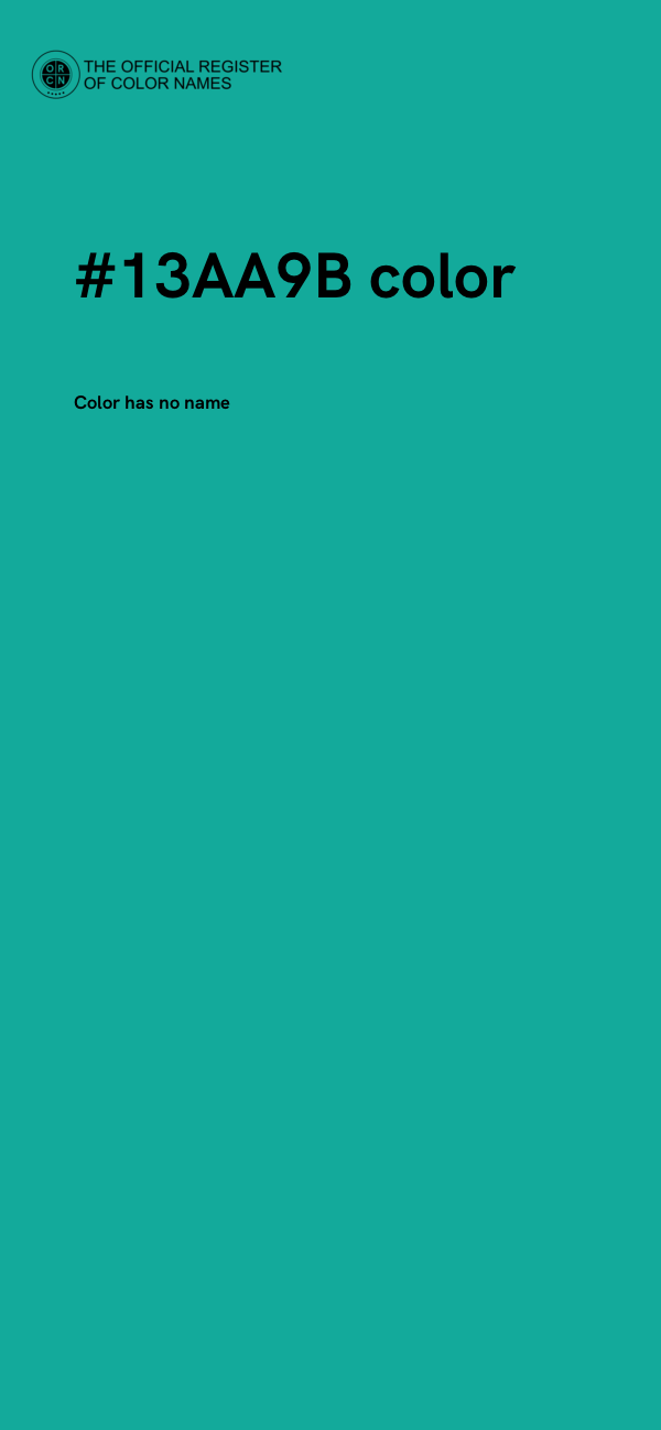 #13AA9B color image