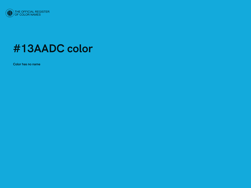 #13AADC color image