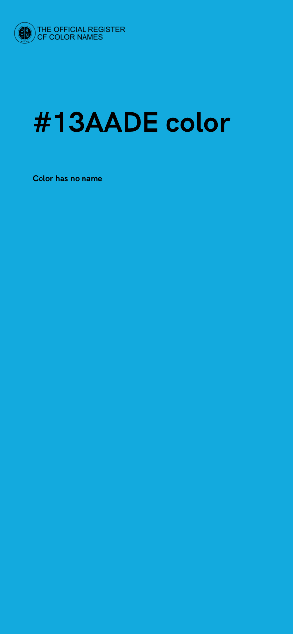 #13AADE color image