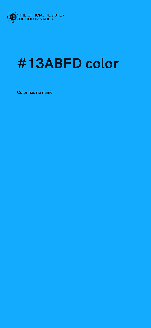 #13ABFD color image