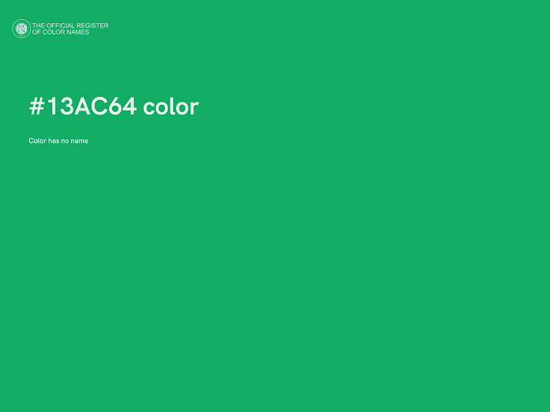 #13AC64 color image