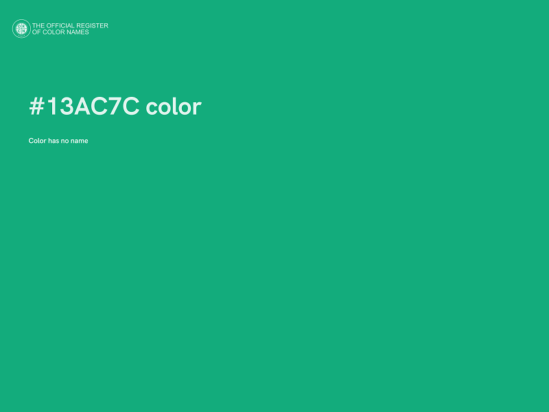 #13AC7C color image