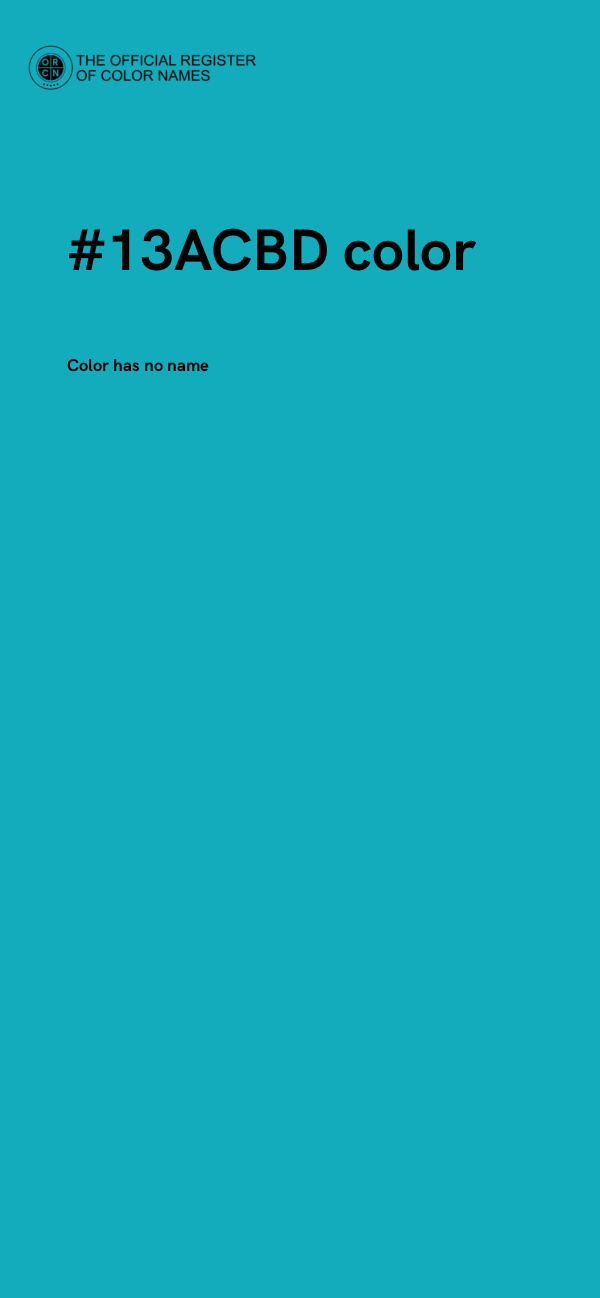 #13ACBD color image