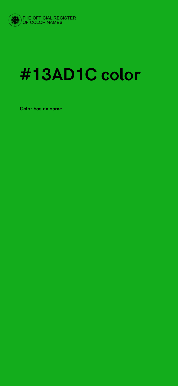 #13AD1C color image