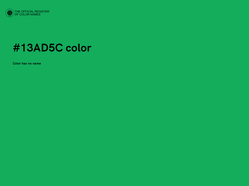 #13AD5C color image