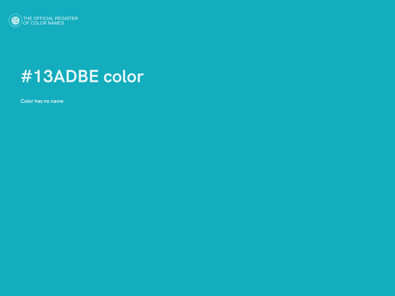 #13ADBE color image