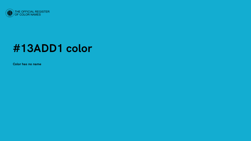 #13ADD1 color image