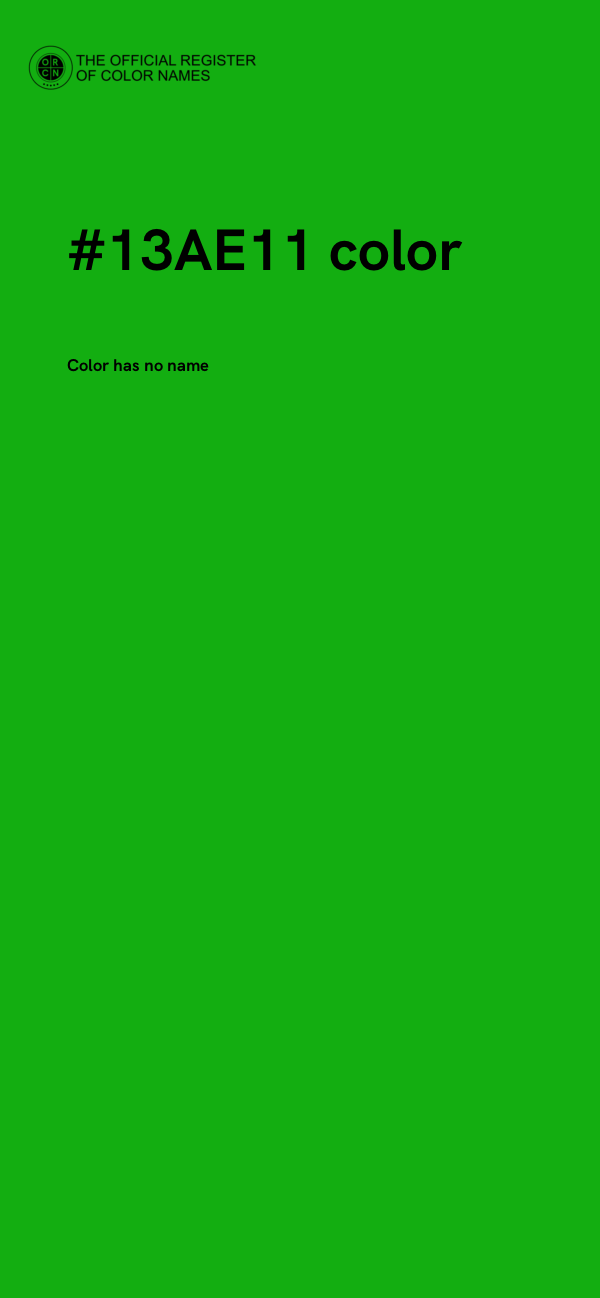 #13AE11 color image