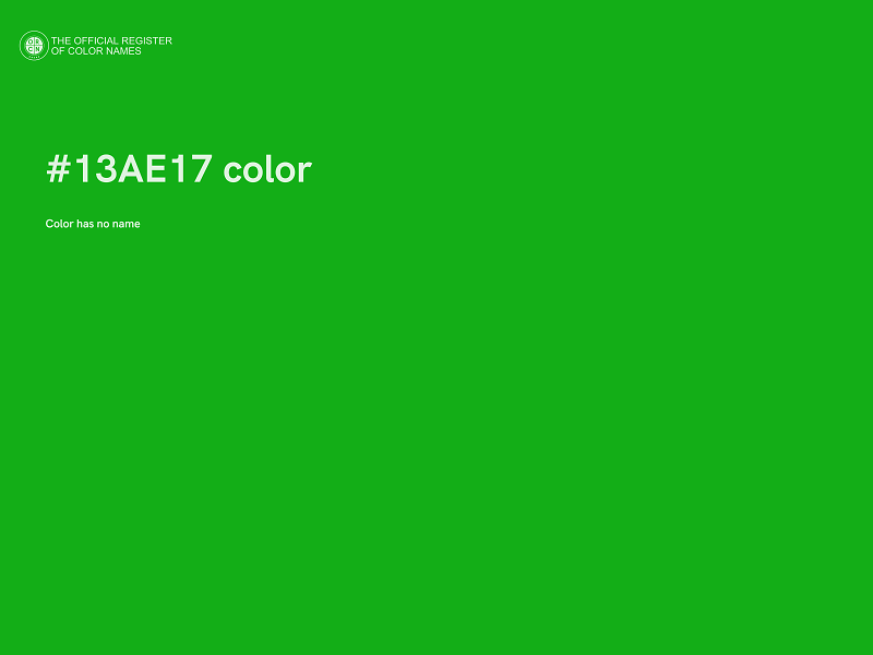 #13AE17 color image
