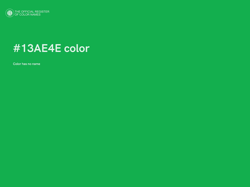 #13AE4E color image