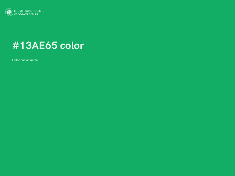 #13AE65 color image