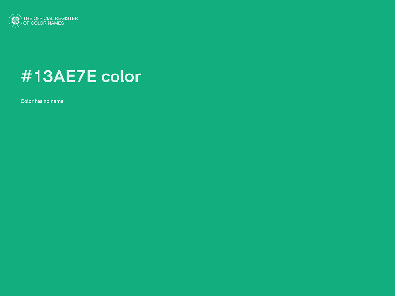 #13AE7E color image