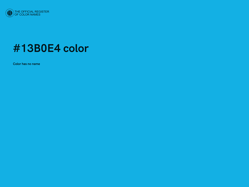 #13B0E4 color image