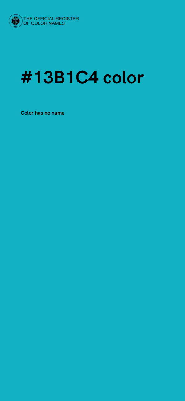 #13B1C4 color image