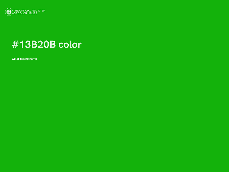 #13B20B color image