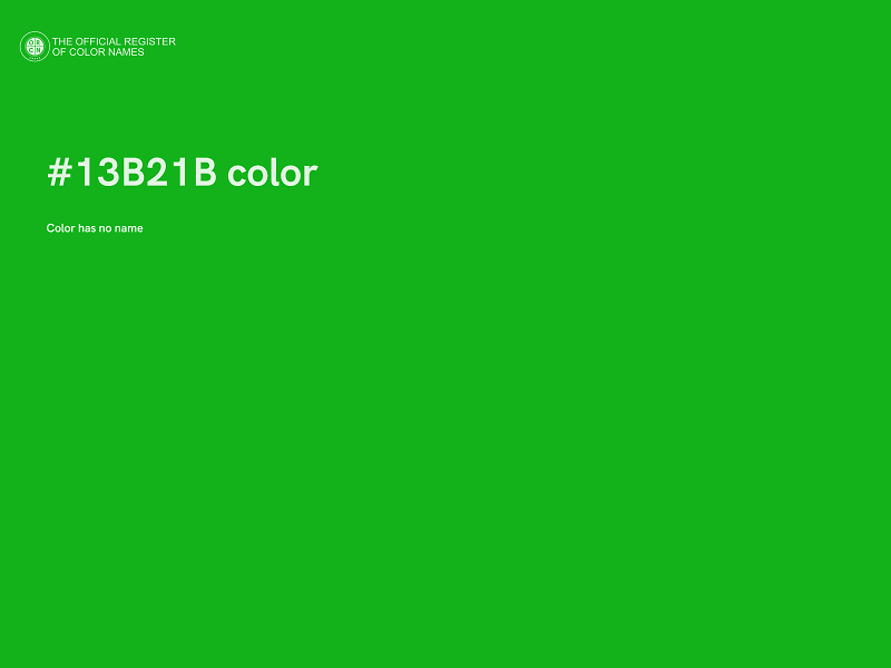 #13B21B color image