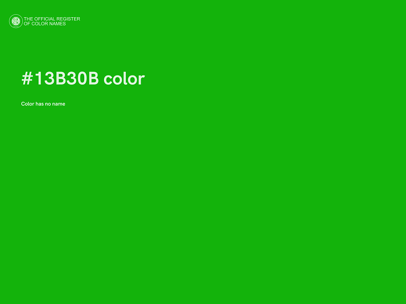 #13B30B color image