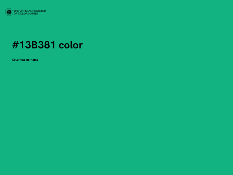 #13B381 color image
