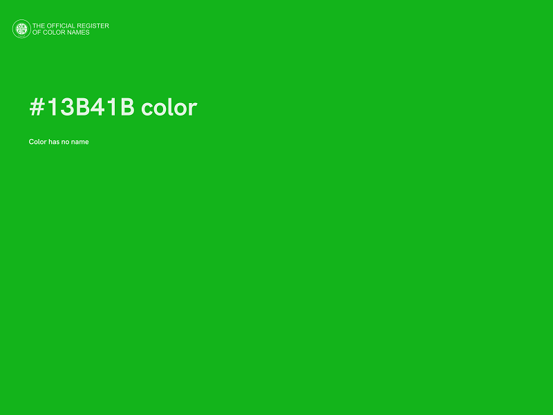 #13B41B color image