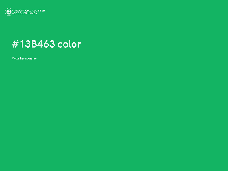 #13B463 color image