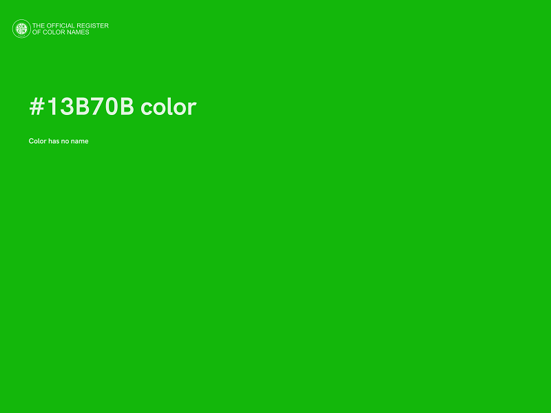 #13B70B color image